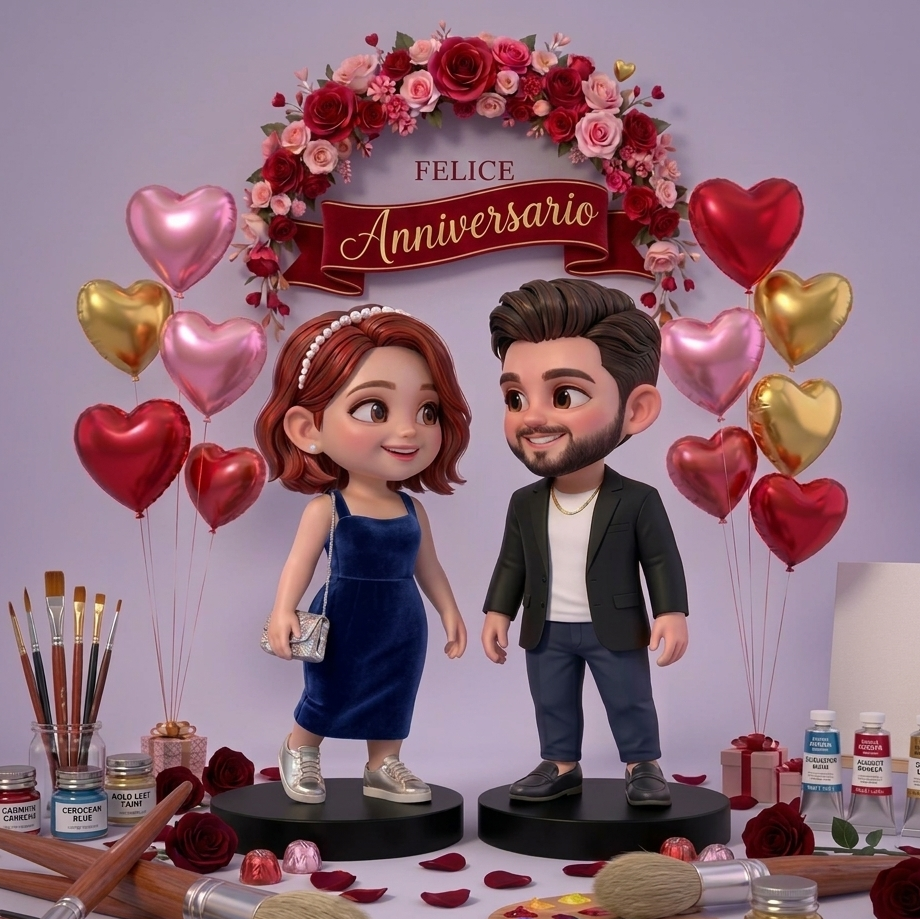 Chibicini – Kit Statuetta 3D Personalizzata da Dipingere