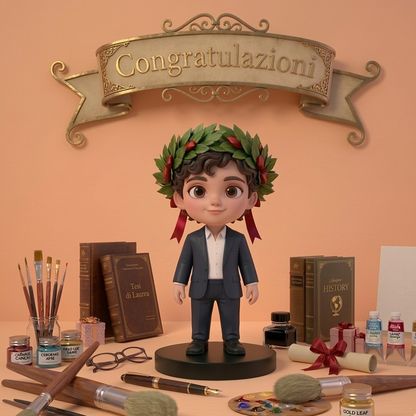 Chibicini – Kit Statuetta 3D Personalizzata da Dipingere