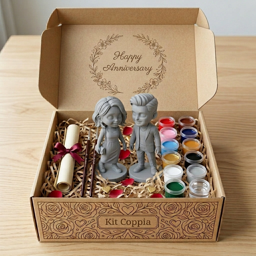 Chibicini – Kit Statuetta 3D Personalizzata da Dipingere