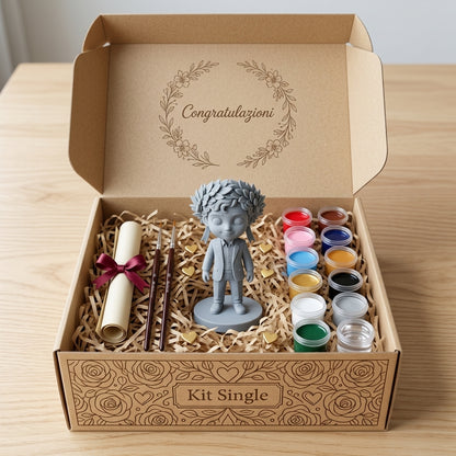 Chibicini – Kit Statuetta 3D Personalizzata da Dipingere